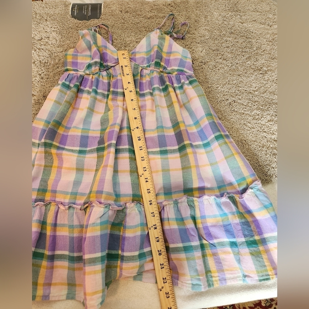 Wild Fable Pastel Plaid Breezy Sun Dress - Picture 6 of 12